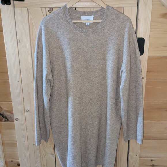 Tuckernuck Pomander Place Vivianne Sweater Dress Crewneck Large Sandalwood Tan - Picture 4 of 11